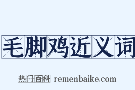 毛脚鸡近义词是什么意思的图片